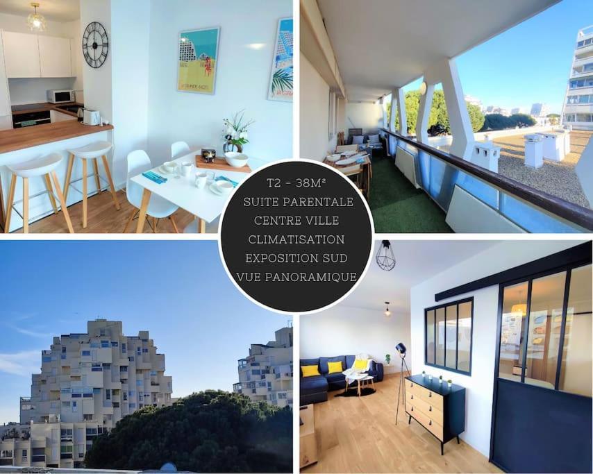 Grand Voile - Hyper Centre, Climatisation, Vue Panoramique Sur L'Architecture De La Grande Motte Apartment Exterior photo